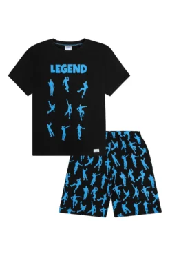 Legend Emote Dance Gaming Blue Short Pyjamas -All Ages Fashion PJF200512 14