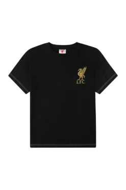 Mens Liverpool F.C Black Gold Short Pyjamas -All Ages Fashion PJF200708 1