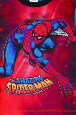 Boys Official Marvel Spiderman Blue Red Long Pyjamas -All Ages Fashion PJF201006 12