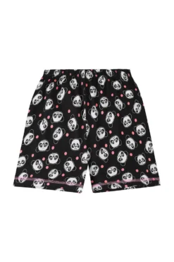 Girls Panda 'Barely Awake' Short Cotton Pyjamas -All Ages Fashion PJF201006 33