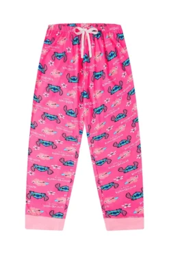 Women's Disney Lilo And Stitch Stay Weird Pink White Long Pyjama Set 12 Women's Disney Lilo And Stitch Stay Weird Pink White Long Pyjama Set -All Ages Fashion PJF201007 8
