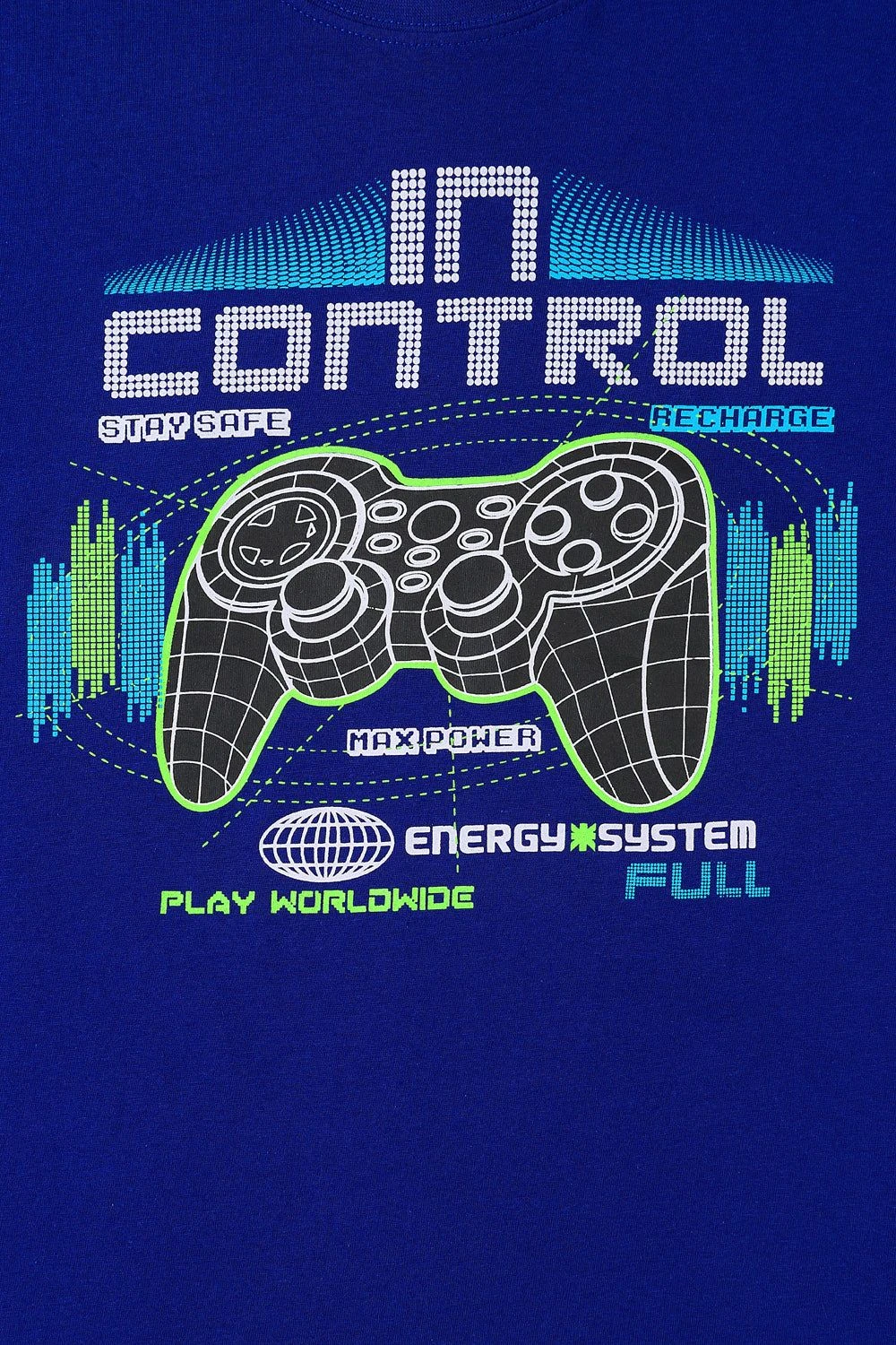Boys In Control Blue Gamer Long Pyjamas 9 To 16 Years 5 Boys In Control Blue Gamer Long Pyjamas 9 To 16 Years - Image 5