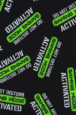 Do Not Disturb Gaming Mode Activated Green Black Long Pyjamas -All Ages Fashion PJF201104 50