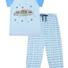 Women's Friends Central Perk Blue Long Pyjamas