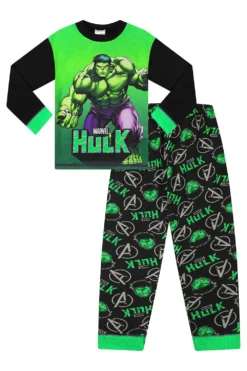 Boys Marvel Incredible Hulk Long Pyjamas 9 Boys Marvel Incredible Hulk Long Pyjamas -All Ages Fashion PJF201111 4