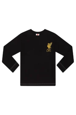 Boys Liverpool F.C Black Gold LFC Long Pyjamas 10 Boys Liverpool F.C Black Gold LFC Long Pyjamas -All Ages Fashion PJF210127 26