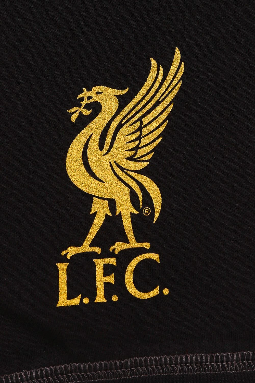 Boys Liverpool F.C Black Gold LFC Long Pyjamas 7 Boys Liverpool F.C Black Gold LFC Long Pyjamas - Image 7