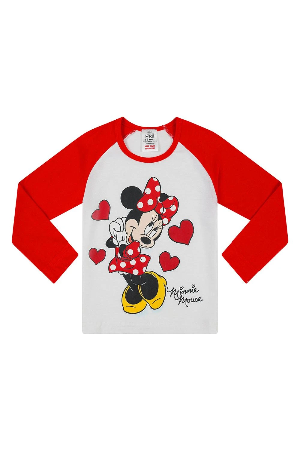 Disney Girls Minnie Mouse Long Pyjamas 2 Disney Girls Minnie Mouse Long Pyjamas - Image 2