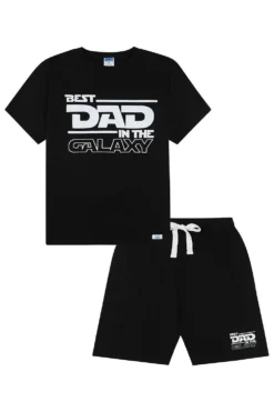 Mens 'Best Dad In The Galaxy' Short Pyjamas Fathers Day -All Ages Fashion PJF210609 9