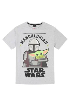 Men's Star Wars The Mandalorian Baby Yoda Child Cotton Long Pyjamas W21 -All Ages Fashion PJF210914 26