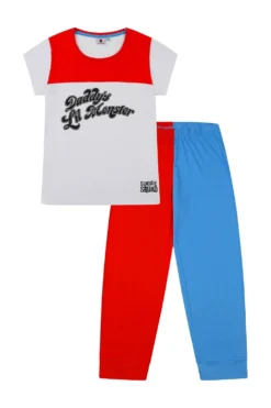 Women's Harley Quinn Daddy's Lil Monster The Suicide Squad Long Pyjamas -All Ages Fashion PJF211011 29