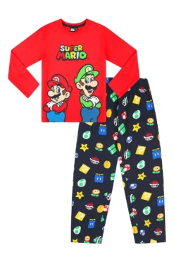 Nintendo Super Mario And Luigi Boys Long Pyjamas, 10 Nintendo Super Mario And Luigi Boys Long Pyjamas, -All Ages Fashion PJF211026 8