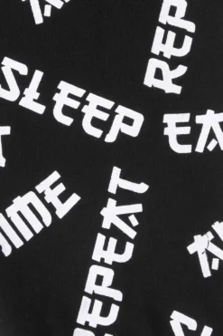 Eat Sleep Anime Repeat Long Pyjamas -All Ages Fashion PJF220112 13