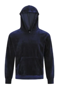 Girls Navy Velour Hooded Lounge Set Tracksuit -All Ages Fashion PJF220209 1