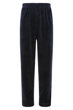 Girls Navy Velour Hooded Lounge Set Tracksuit -All Ages Fashion PJF220209 3