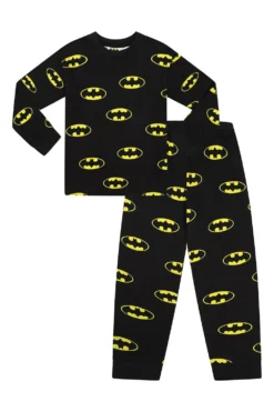 Boys Official Batman AOP Logo Long Pyjamas 9 Boys Official Batman AOP Logo Long Pyjamas -All Ages Fashion PJF220712 41
