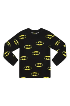 Boys Official Batman AOP Logo Long Pyjamas 10 Boys Official Batman AOP Logo Long Pyjamas -All Ages Fashion PJF220712 42