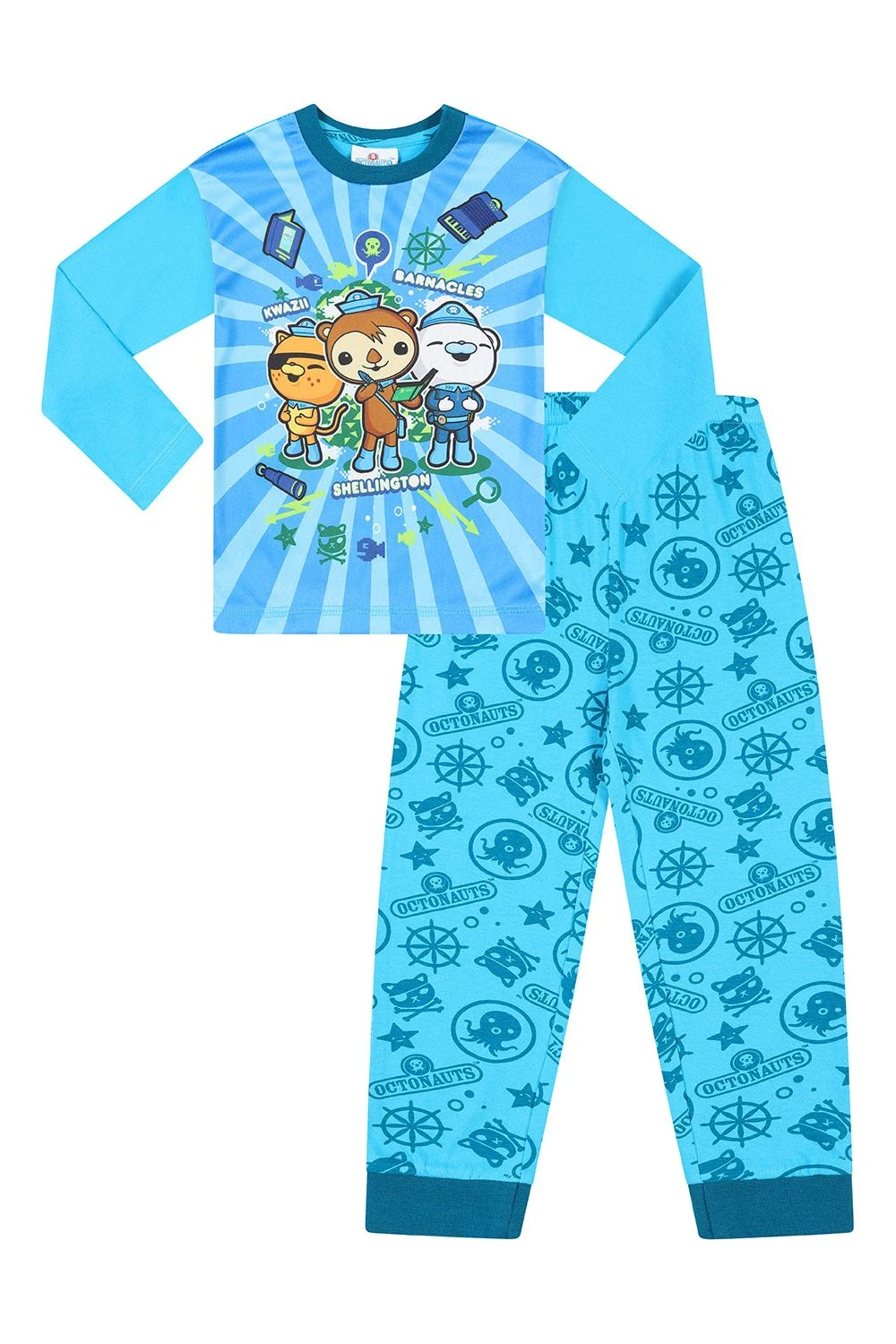 Boys Octonauts Kwazii Barnacles Shellington Long Pyjamas 3 Boys Octonauts Kwazii Barnacles Shellington Long Pyjamas - Image 3