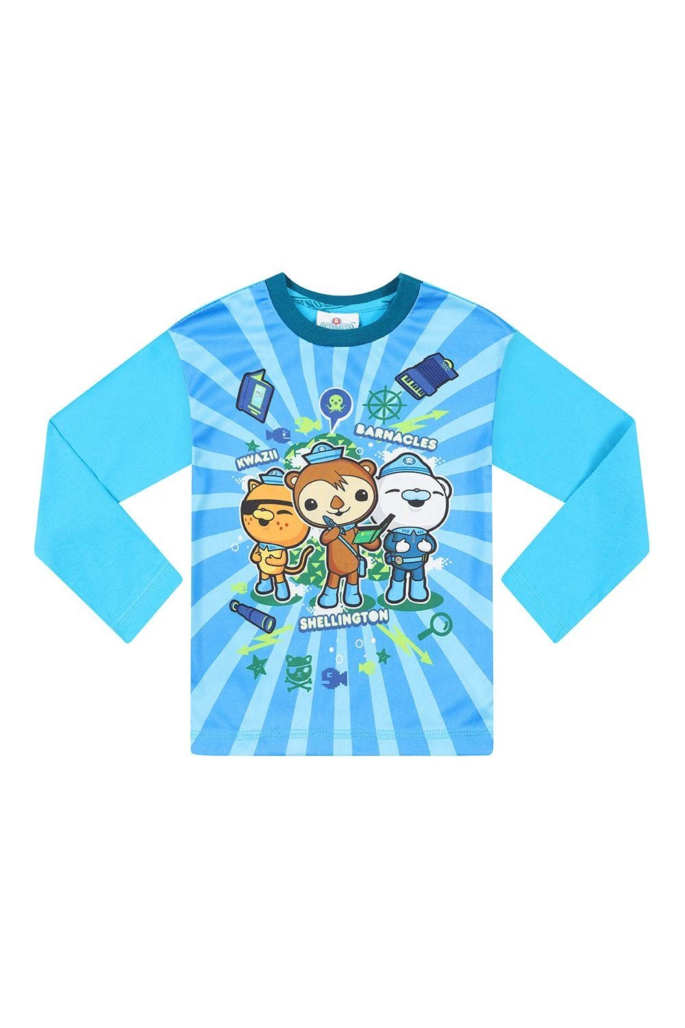 Boys Octonauts Kwazii Barnacles Shellington Long Pyjamas 4 Boys Octonauts Kwazii Barnacles Shellington Long Pyjamas - Image 4