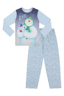 Official The Snowman And The Snowdog Matching Family Christmas Long Pyjamas -All Ages Fashion PJF220726 1