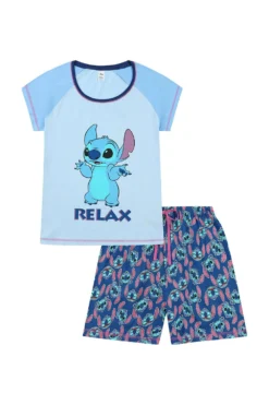 Women's Disney Lilo And Stitch Relax Short Pyjamas -All Ages Fashion PJF220726 6