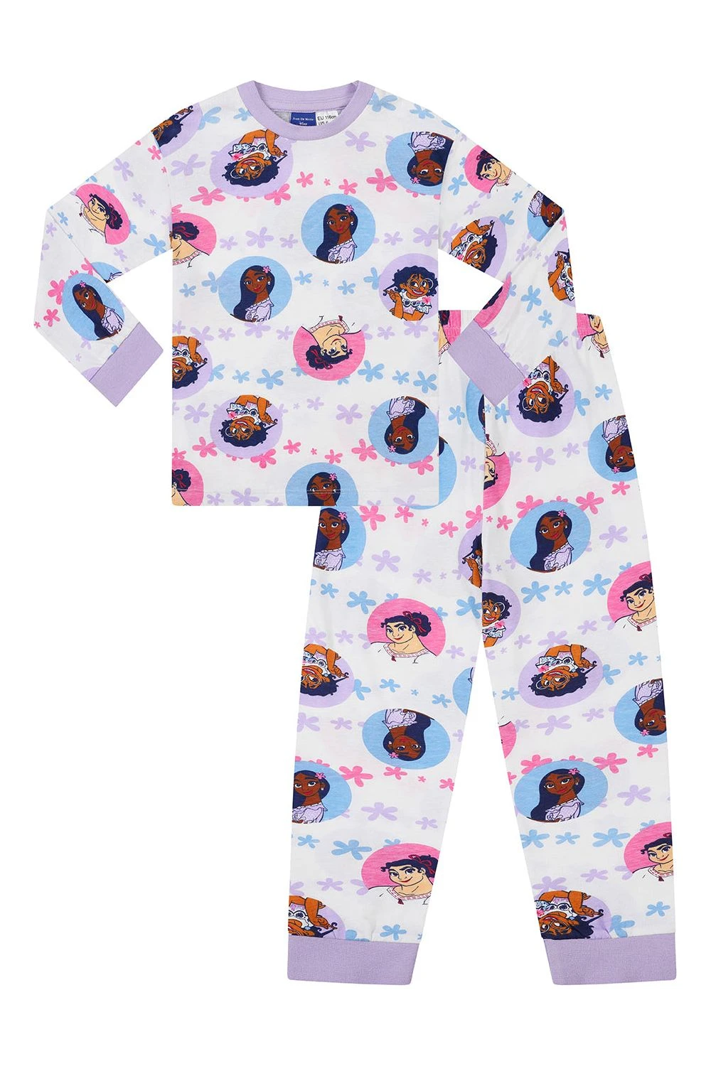 Girls Disney Encanto Mirabel, Isabela And Luisa White Long Pyjamas 3 Girls Disney Encanto Mirabel, Isabela And Luisa White Long Pyjamas - Image 3