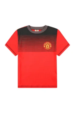 Mens Manchester United FC Black Short Pyjamas -All Ages Fashion PJF221201 12