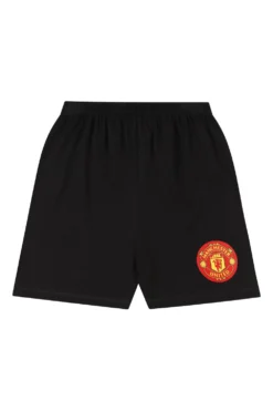 Mens Manchester United FC Black Short Pyjamas -All Ages Fashion PJF221201 14