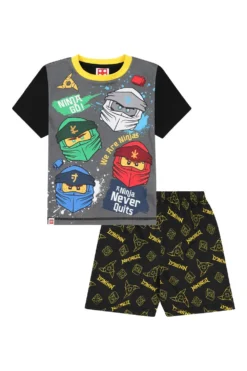 Boys Official Lego Ninjago Short Pyjamas 12 Boys Official Lego Ninjago Short Pyjamas -All Ages Fashion PJF230316 16