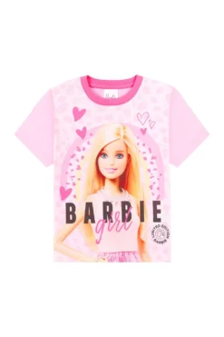 Girls Barbie Girl Short Leopard Print Pink Pyjamas 3 To 10 Years 10 Girls Barbie Girl Short Leopard Print Pink Pyjamas 3 To 10 Years -All Ages Fashion PJF230419 2