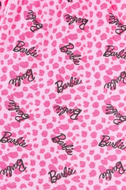 Girls Barbie Girl Short Leopard Print Pink Pyjamas 3 To 10 Years 13 Girls Barbie Girl Short Leopard Print Pink Pyjamas 3 To 10 Years -All Ages Fashion PJF230419 5