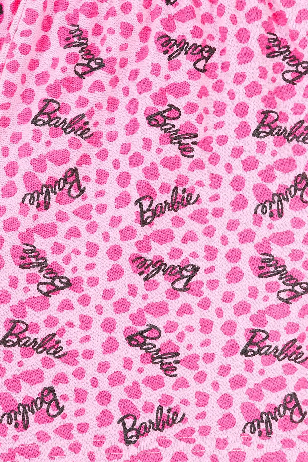 Girls Barbie Girl Short Leopard Print Pink Pyjamas 3 To 10 Years 7 Girls Barbie Girl Short Leopard Print Pink Pyjamas 3 To 10 Years - Image 7
