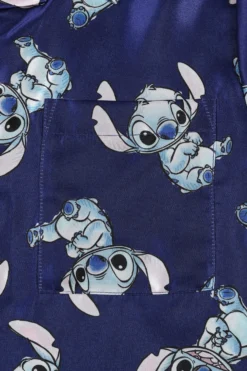 Girls Disney Lilo And Stitch Short Navy Satin Silk Pyjama Set -All Ages Fashion PJF230605 8 3f055ed5 d818 4055 a0d1 8621b28fb788 scaled