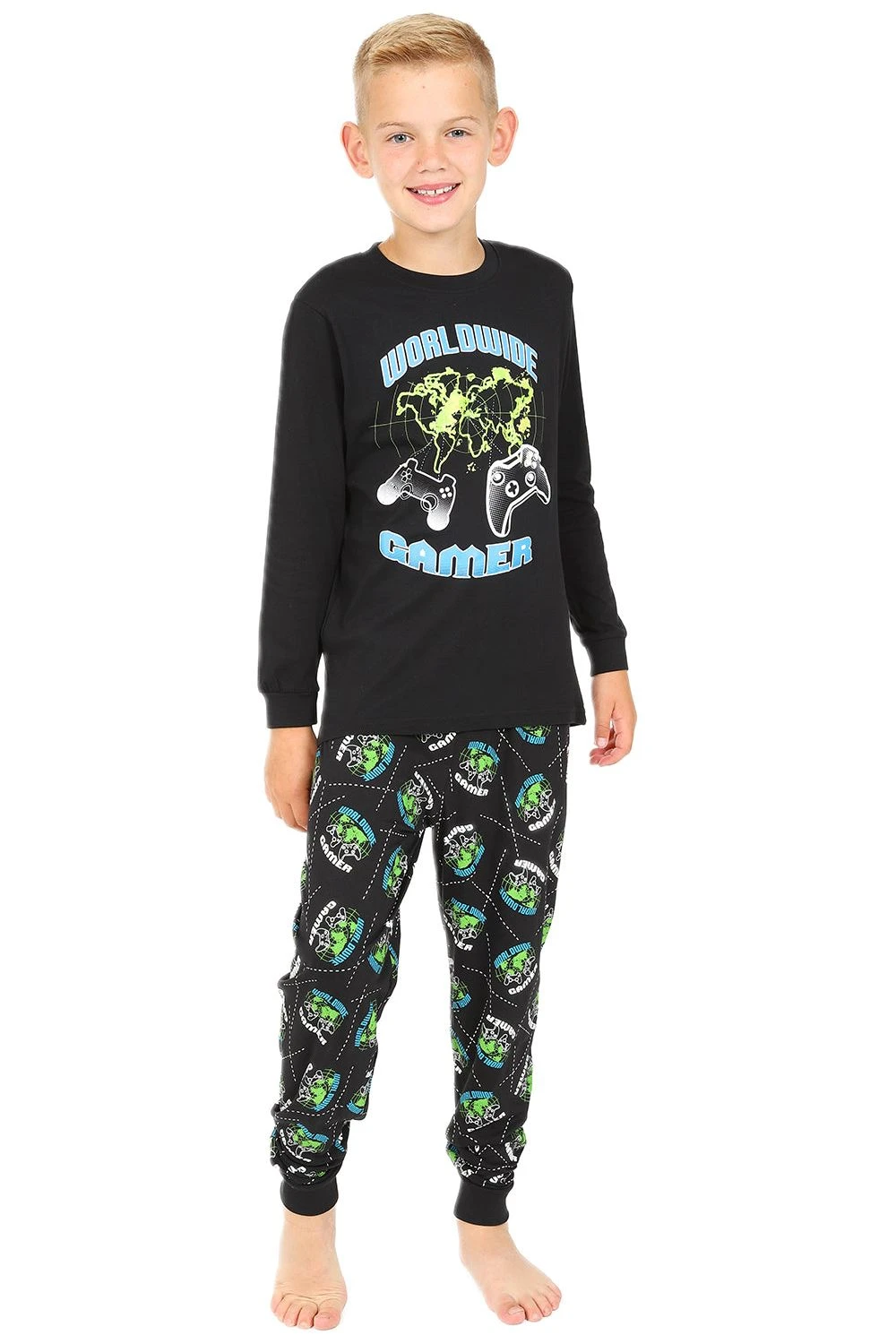 World Wide Gamer Cotton Boys Long Pyjamas 1 World Wide Gamer Cotton Boys Long Pyjamas