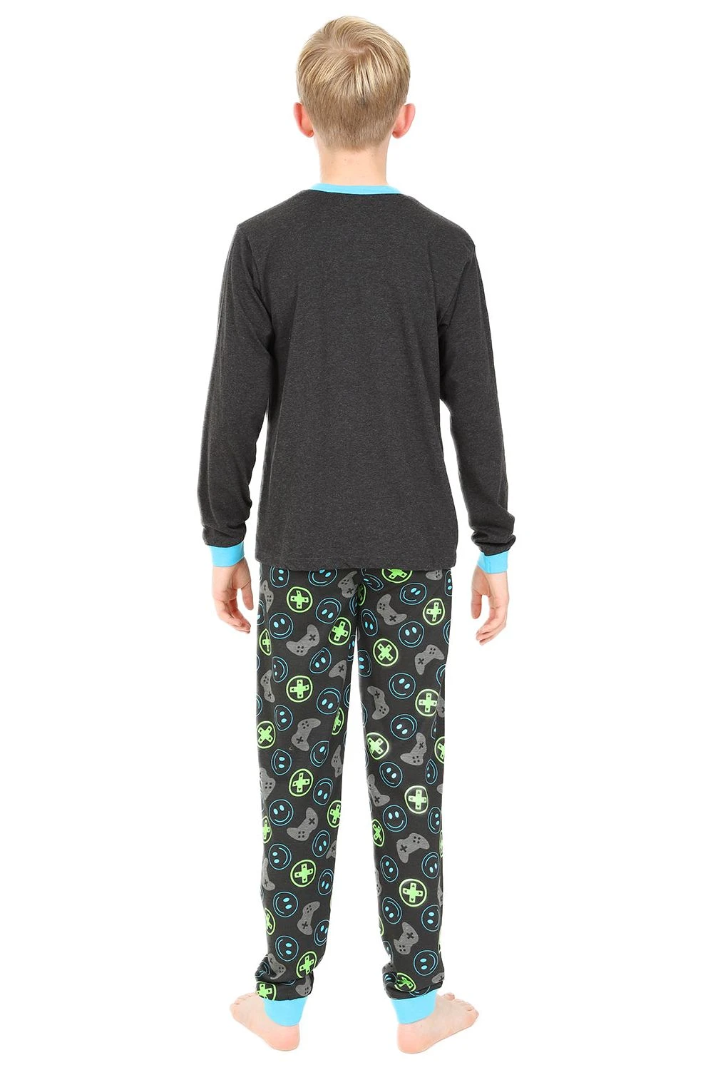 Boys Glow In The Dark Game Over Time To Recharge Batteries Long Pyjamas 2 Boys Glow In The Dark Game Over Time To Recharge Batteries Long Pyjamas - Image 2