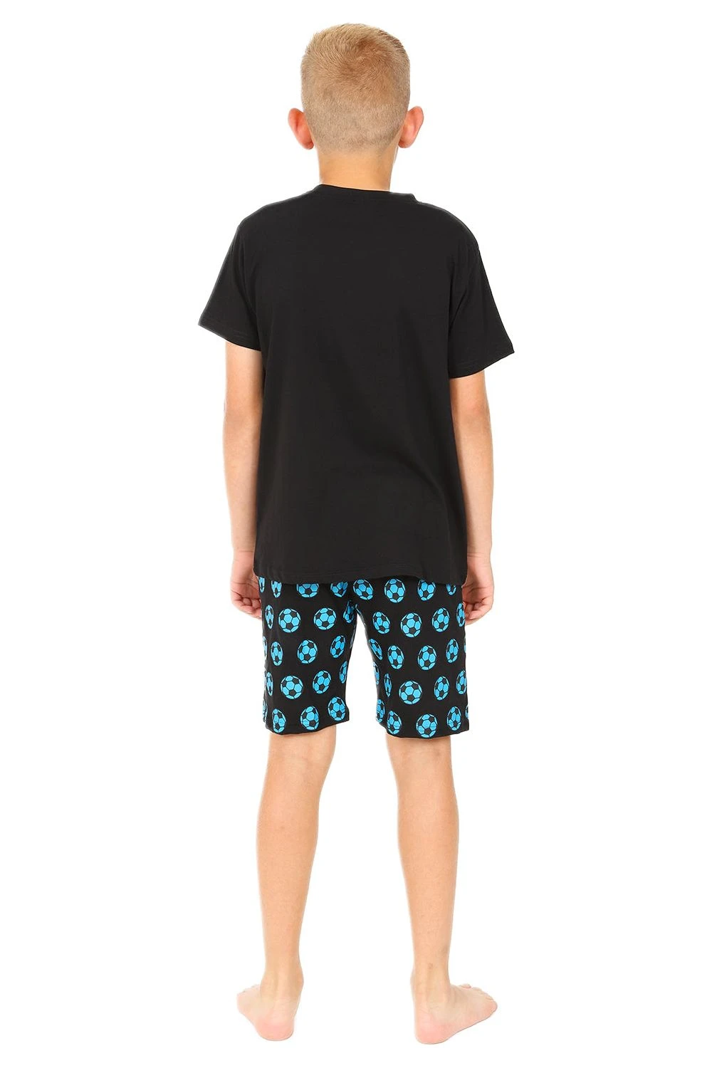 Eat Sleep Football Repeat Blue Short Pyjamas 2 Eat Sleep Football Repeat Blue Short Pyjamas - Image 2