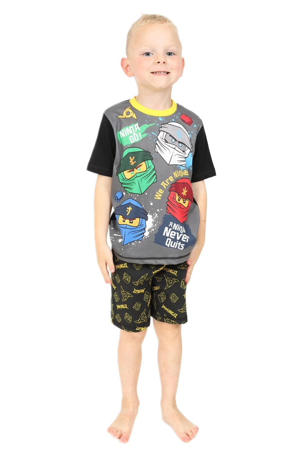 Boys Official Lego Ninjago Short Pyjamas 3 Boys Official Lego Ninjago Short Pyjamas - Image 3