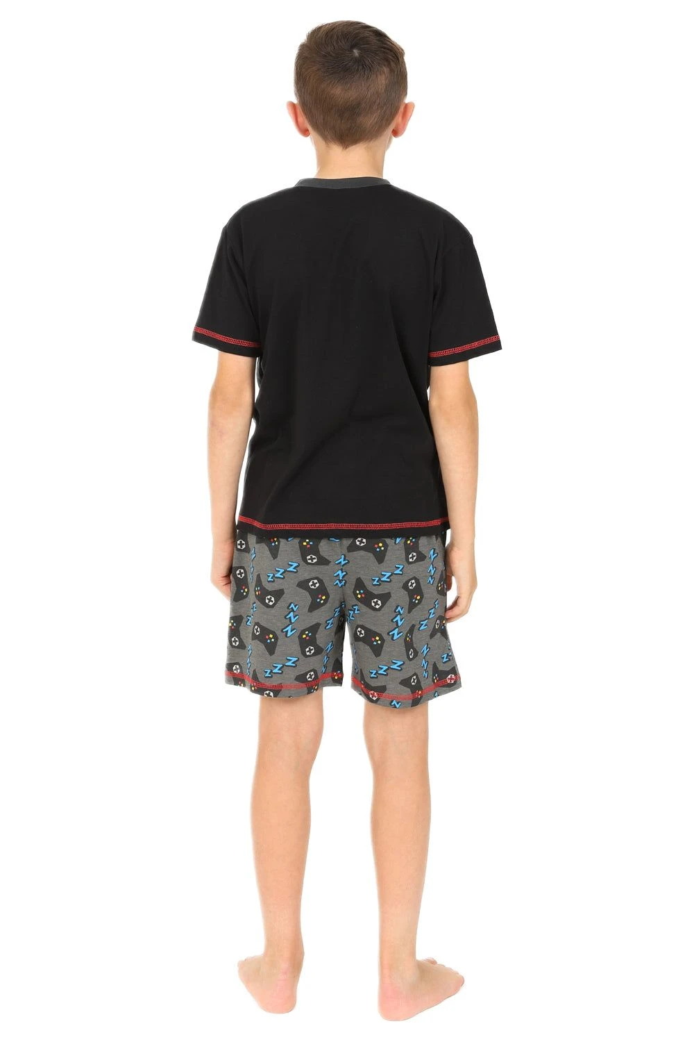 Boys Eat Game Sleep Short Pyjamas 2 Boys Eat Game Sleep Short Pyjamas - Image 2