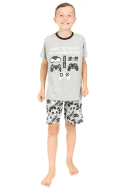 Boys I Had To Pause My Game Short Pyjamas