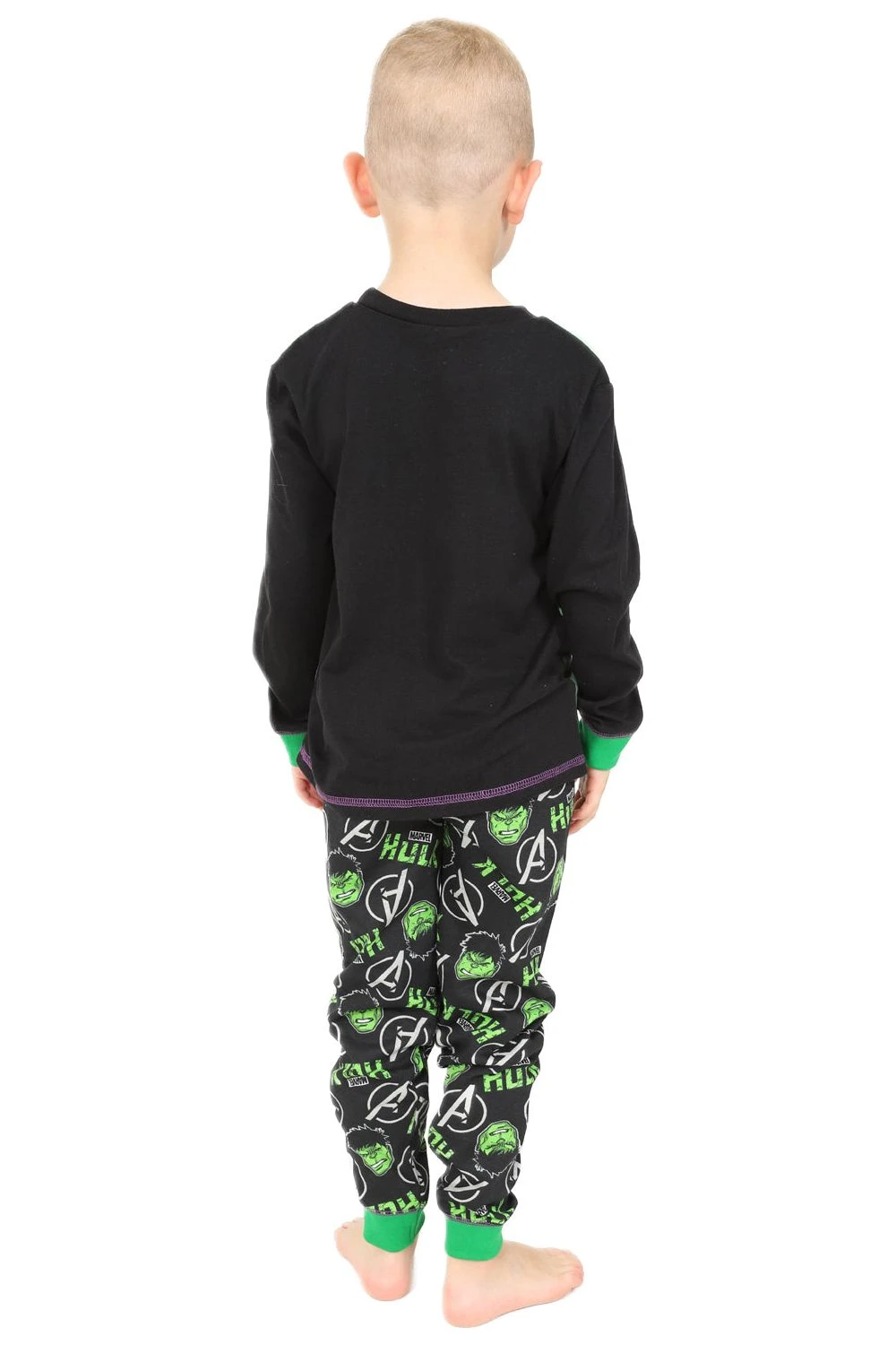 Boys Marvel Incredible Hulk Long Pyjamas 2 Boys Marvel Incredible Hulk Long Pyjamas - Image 2