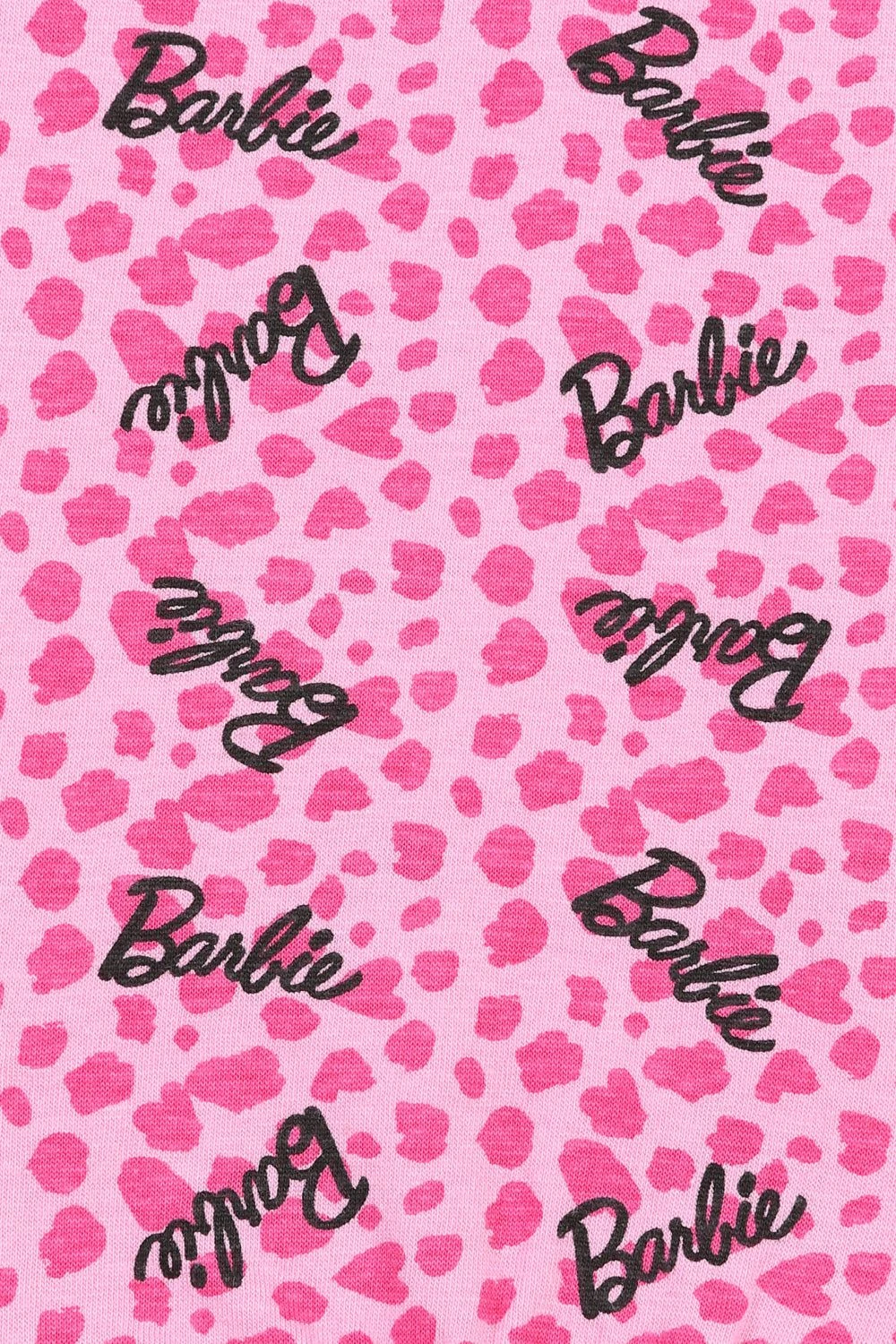 Girls Barbie Girl Long Leopard Print Pink Pyjamas 3 To 10 Years 5 Girls Barbie Girl Long Leopard Print Pink Pyjamas 3 To 10 Years - Image 5