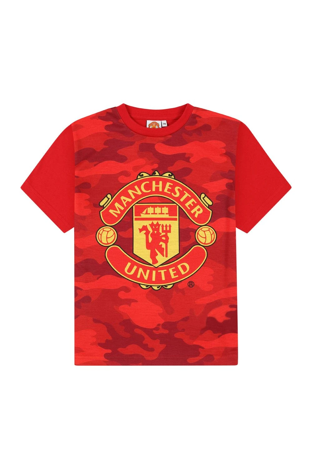 Boys Manchester United FC Red Camouflage Short Pyjamas 4 Boys Manchester United FC Red Camouflage Short Pyjamas - Image 4