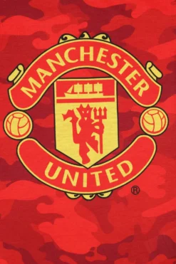 Boys Manchester United FC Red Camouflage Long Pyjamas 11 Boys Manchester United FC Red Camouflage Long Pyjamas -All Ages Fashion PJF231012 23