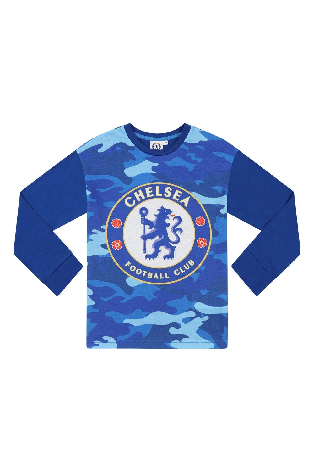 Boys Chelsea F.C Blue Camouflage Long Pyjamas 4 Boys Chelsea F.C Blue Camouflage Long Pyjamas - Image 4
