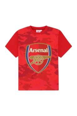 Boys Arsenal FC Red Camouflage Short Pyjamas -All Ages Fashion PJF231012 37