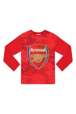 Boys Arsenal FC Red Camouflage Long Pyjamas -All Ages Fashion PJF231012 42