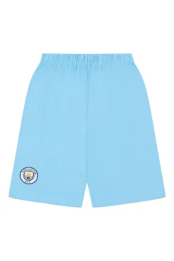 Boys Manchester City Blue Camouflage Short Pyjamas -All Ages Fashion PJF231012 49