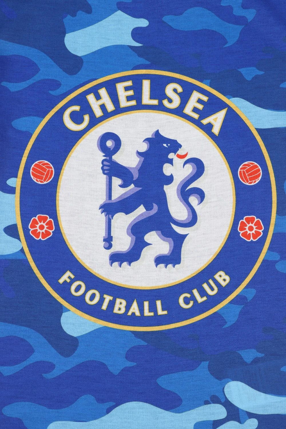 Boys Chelsea F.C Blue Camouflage Short Pyjamas 5 Boys Chelsea F.C Blue Camouflage Short Pyjamas - Image 5
