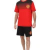 Mens Manchester United FC Black Short Pyjamas