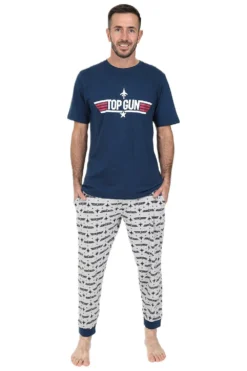 Mens Top Gun Long Pyjamas